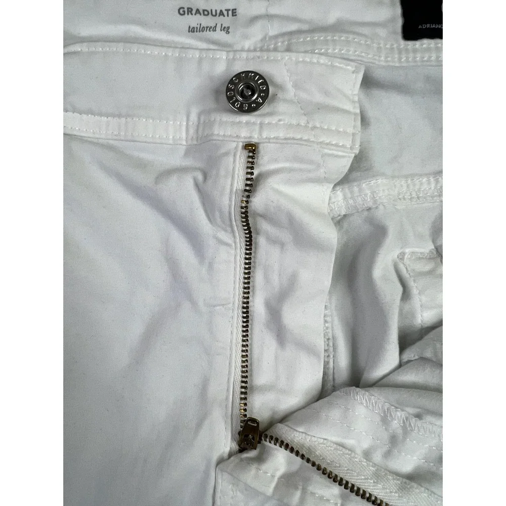 AG Adriano Goldschmied Jeans Mens 38x32 White Graduate Tailored Leg Stretch